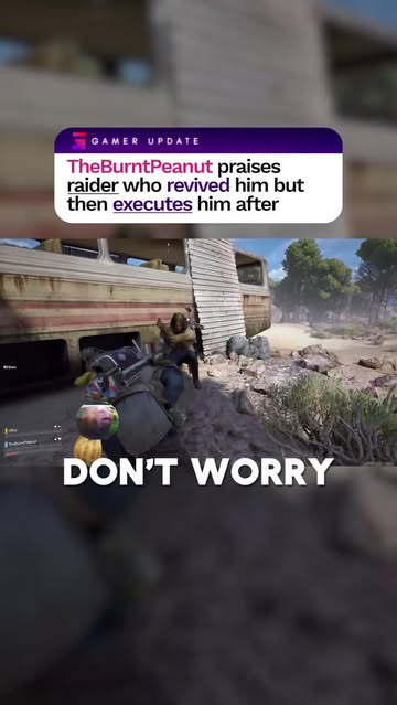 TheBurntPeanut praises raider who revived him but then executes him after #theburntpeanut #arcraiders #gaming