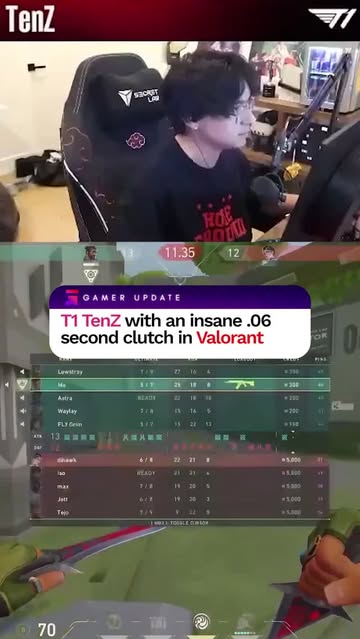 TenZ win an unwinnable clutch in Valorant #TenZ #t1 #gaming #valorant #valorantclips #valorantfunny